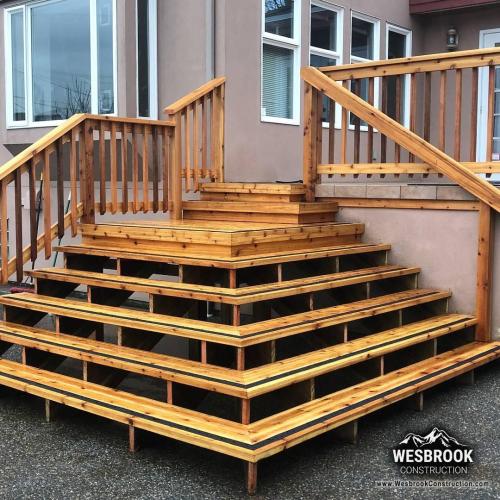  | Rebuilding our clients platform steps into the back yard. | Home Exterior Renovations 