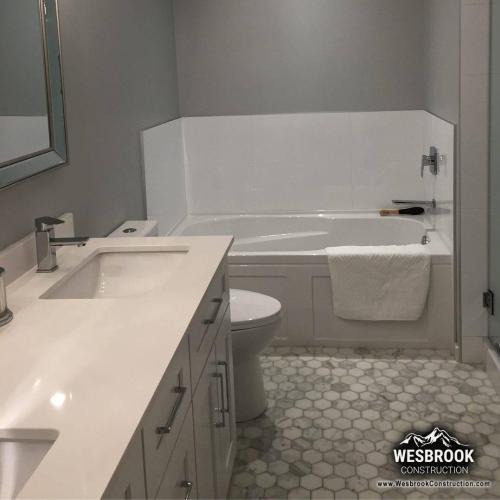  | Update your master retreat with texture and style. We like how these floors draw you in and welcome your feet! Coquitlam, BC | Bathroom Renovations 