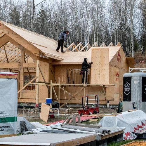  Wesbrook starts building a custom home and shop in Green Lake, BC 